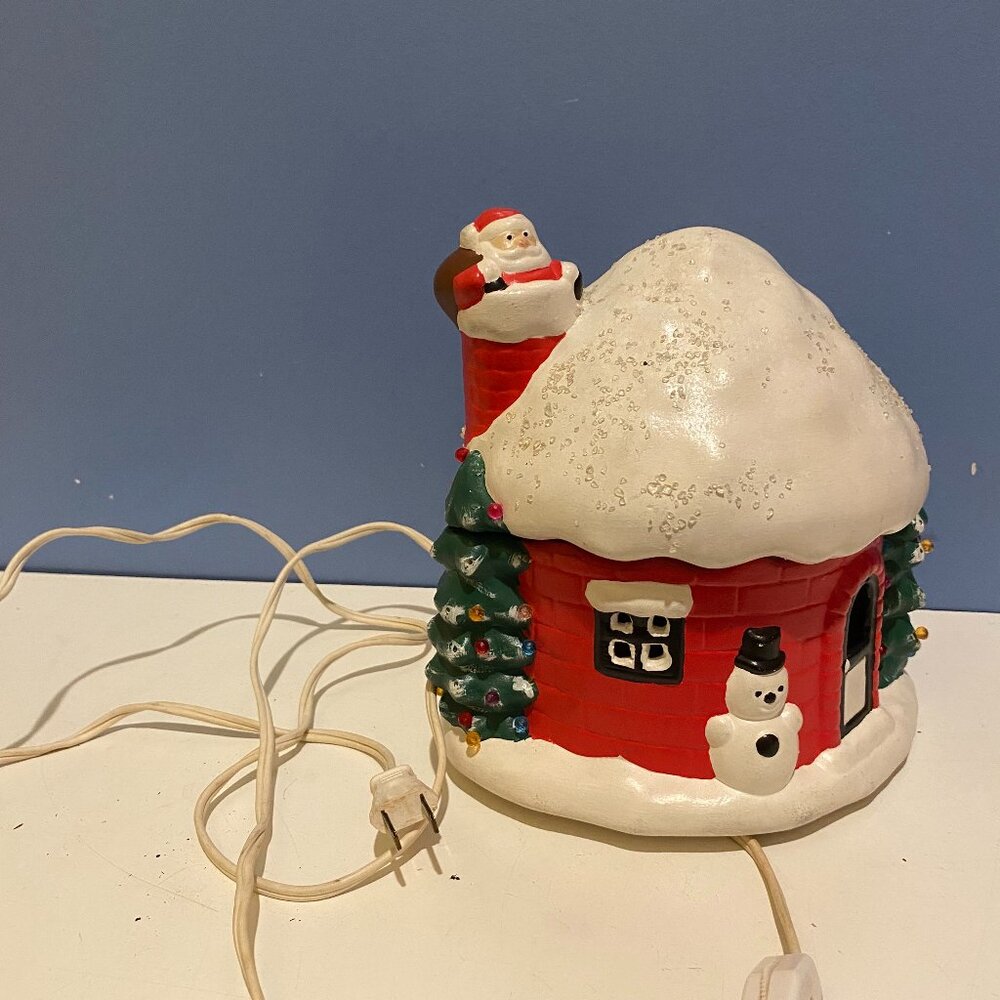 Christmas vitage lamp decor